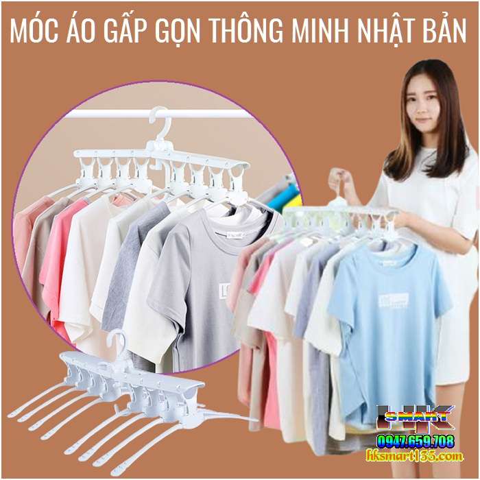 Móc treo quần áo gấp gọn thông minh