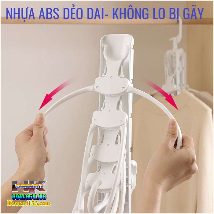 Móc treo quần áo gấp gọn thông minh
