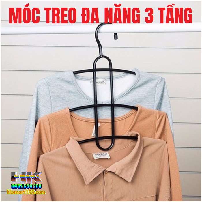 Móc treo đa năng 3 tầng tiết kiệm diện tích