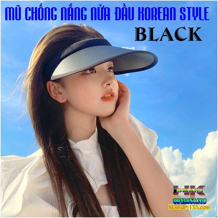 Mũ lưỡi trai nửa đầu chống nắng Hàn Quốc