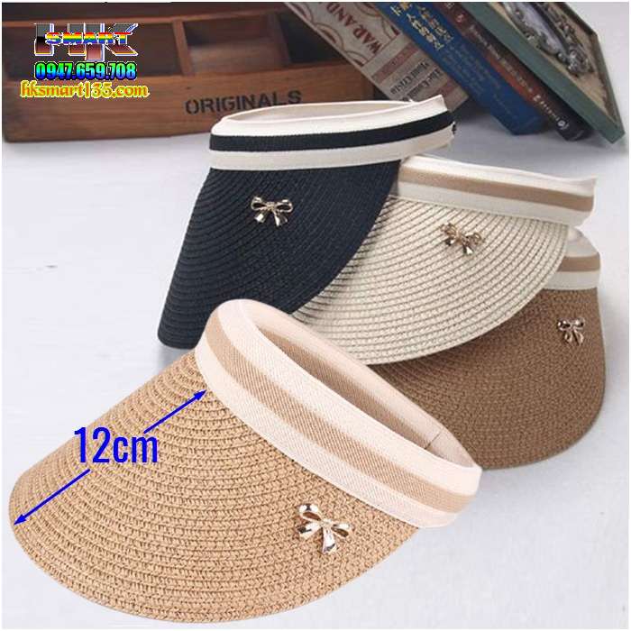 Mũ cói nửa đầu chống nắng kiểu Nhật bản