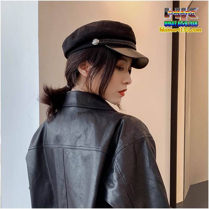 Mũ dạ newsboy barker boy cá tính