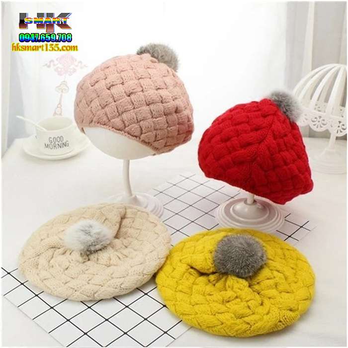 Mũ nồi len cho bé