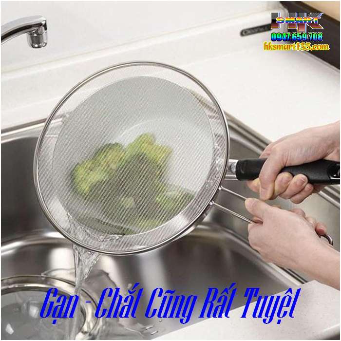 Nắp lưới inox đậy chảo chống văng dầu mỡ