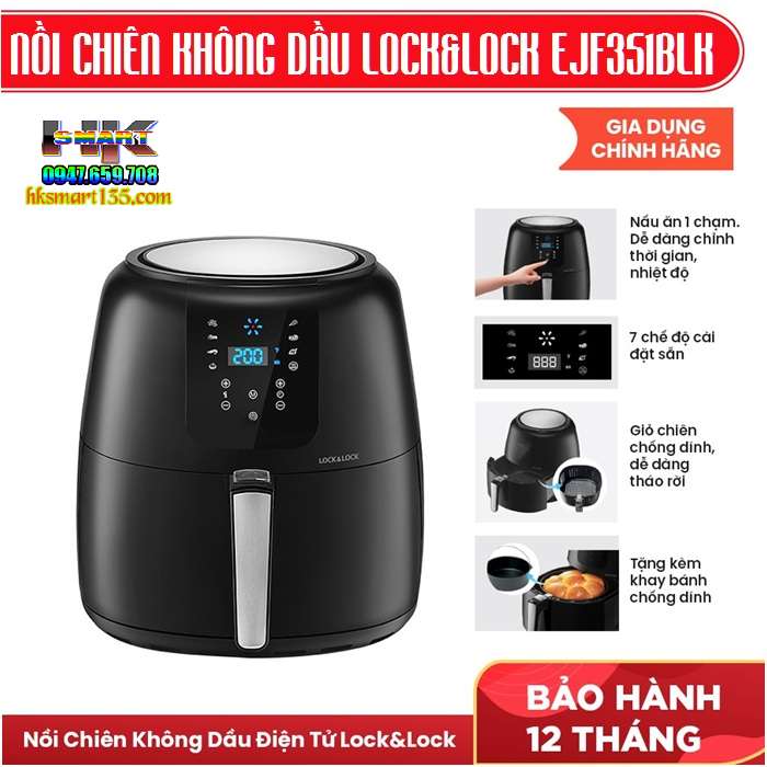 Nồi chiên không dầu Lock&Lock đa năng