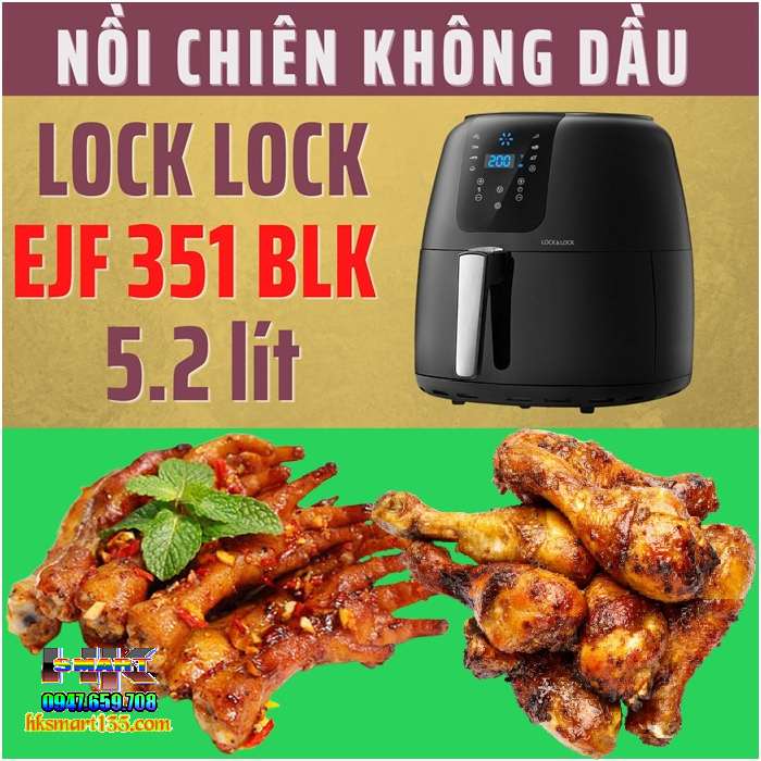 Nồi chiên không dầu Lock&Lock đa năng