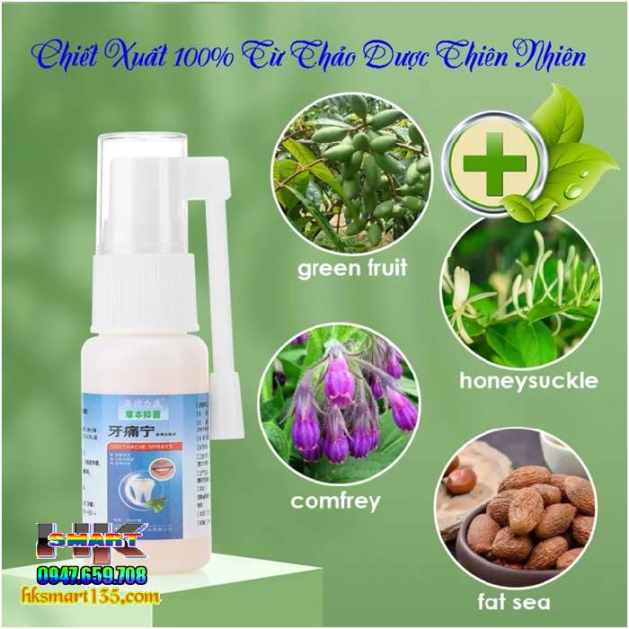 Chai xịt chăm sóc răng ANNIES giảm đau/ ngừa sâu răng 20Ml