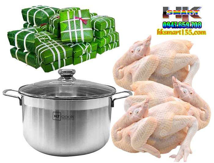 Nồi Luộc Gà Inox Siêu To Khổng Lồ