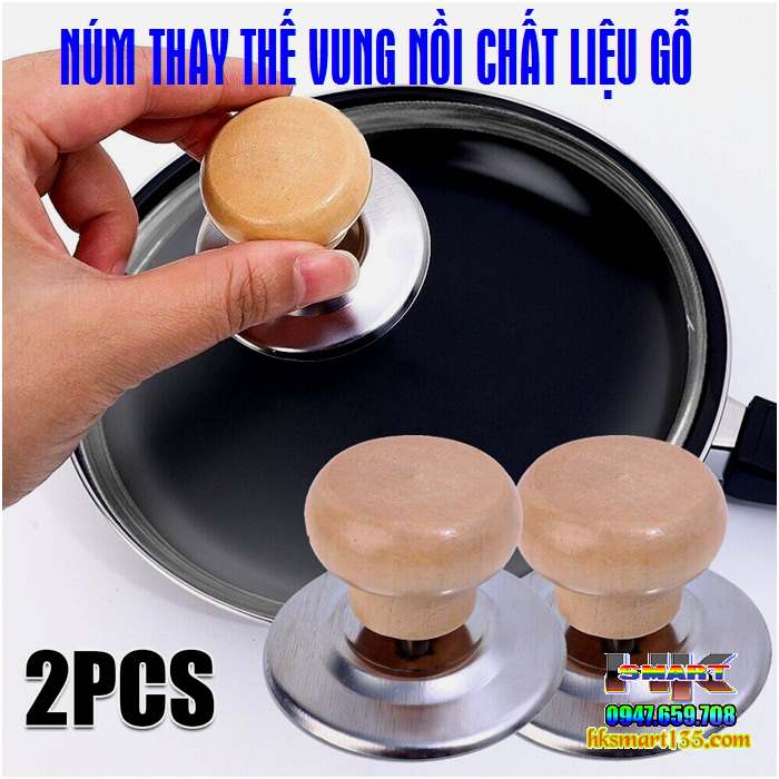 Núm thay thế cho nắp vung nồi- xoong- chảo