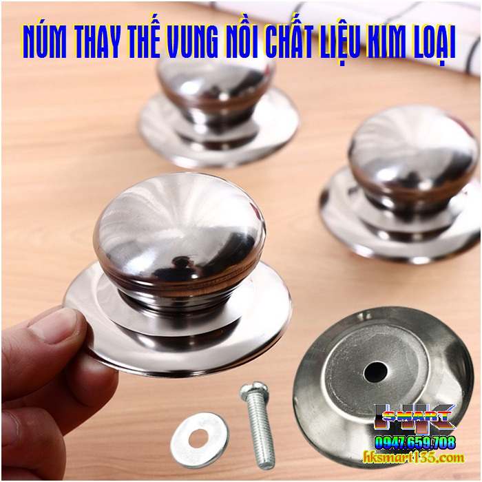 Núm thay thế cho nắp vung nồi- xoong- chảo
