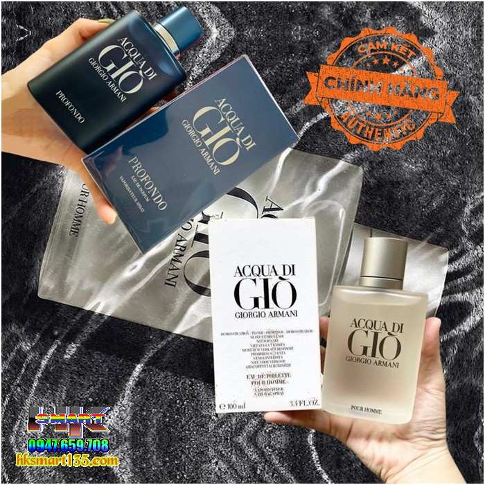 Nước Hoa Aqua Đi Gio Pour Homme Eau De Toilette 100ml-hương Thơm Kinh Điển