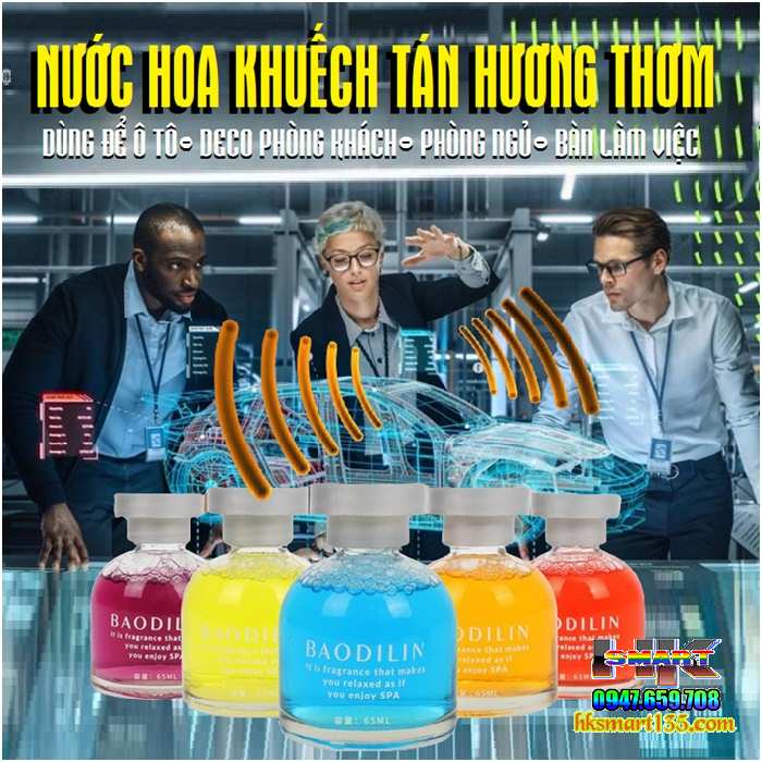 Nước Hoa Sunpretty 65ml Để Xe Ô tô- Tủ Quần Áo- Bàn Làm Việc