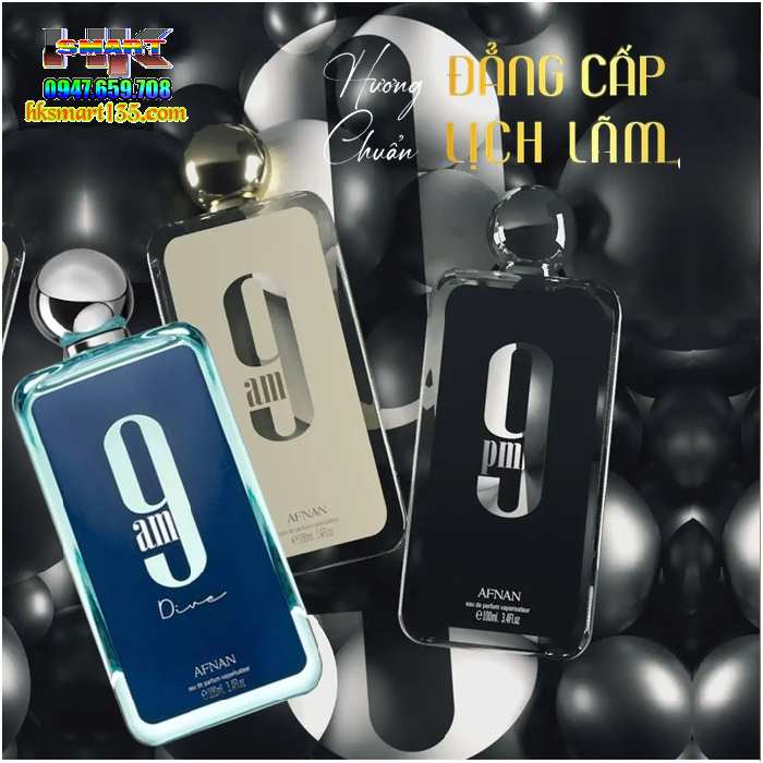 Nước Hoa Dubai 9am & 9pm Diviloo 100ml Sang Trọng Lôi Cuốn Trẻ Trung