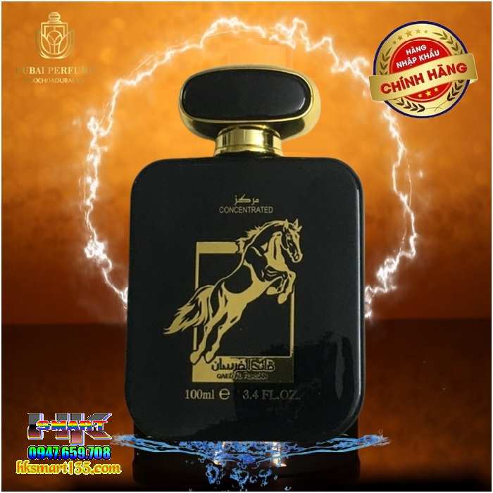 Nước hoa Dubai Malik Al Tayoor Lattafa 100ml Con Ngựa & Đại Bàng Đen