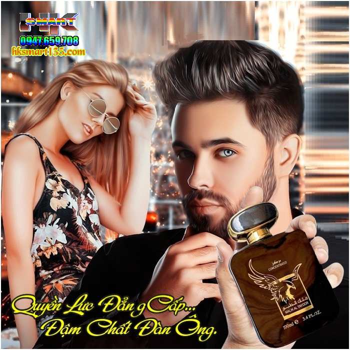 Nước hoa Dubai Malik Al Tayoor Lattafa 100ml Con Ngựa & Đại Bàng Đen