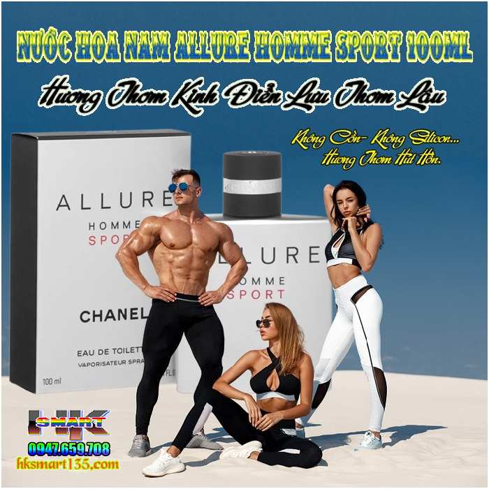 Nước Hoa Nam Alure Home Sport 100ml hương Thơm Kinh Điển Đặc Chuẩn Men Lưu Thơm Lâu
