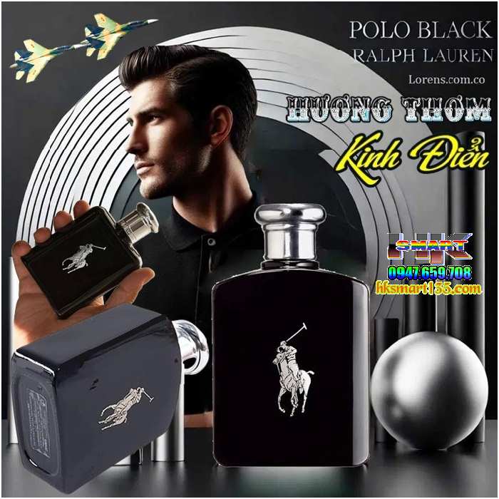 Nước Hoa Nam Rallaure P0l0 Black Ed Spray 125ml Hương Kinh Điển Đẳng Cấp Phái Mạnh