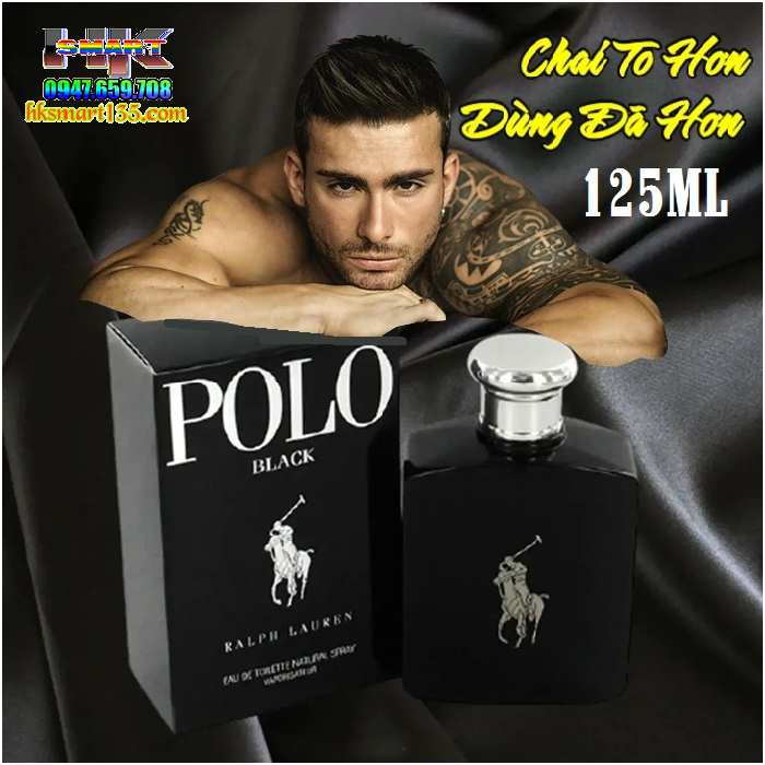 Nước Hoa Nam Rallaure P0l0 Black Ed Spray 125ml Hương Kinh Điển Đẳng Cấp Phái Mạnh