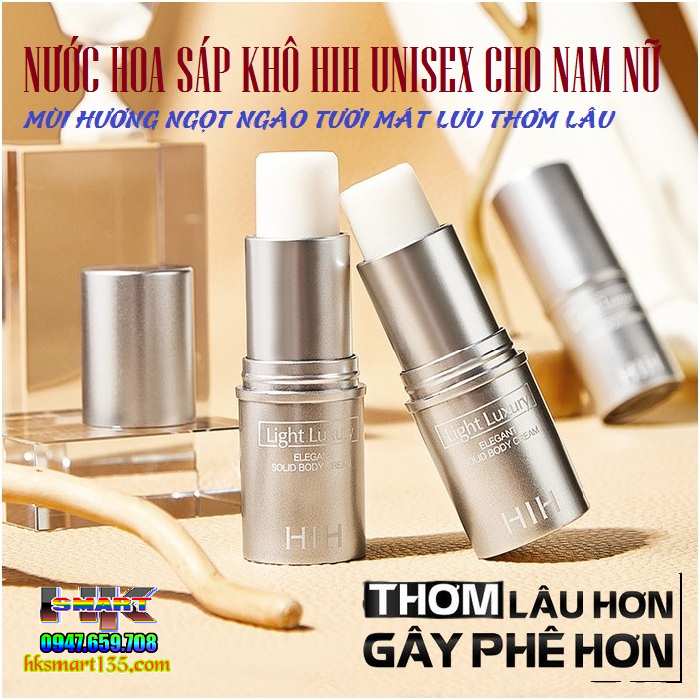 Nước Hoa Khô Dạng Sáp Hih Light Luxury Elegant Solid 10gr