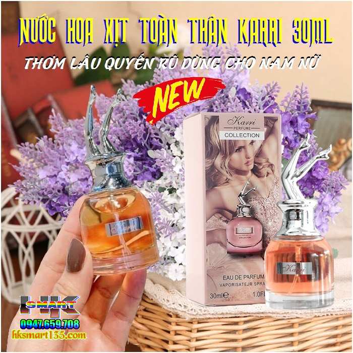 Nước hoa xịt toàn thân Karri Perfume Collection 30ml