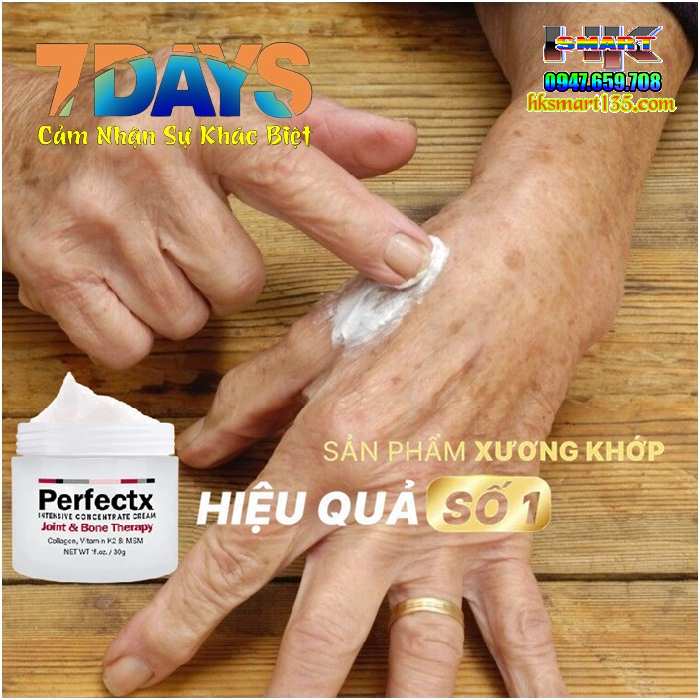 Perfectx Joint Collagen 30gr- Kem Trị Giảm Đau Gút Trị Liệu Xương Khớp Đau Vai Gáy Cổ Tê Nhức Toàn Thân