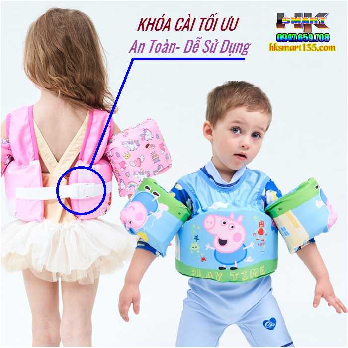 Áo phao bơi đỡ ngực kèm phao tay
