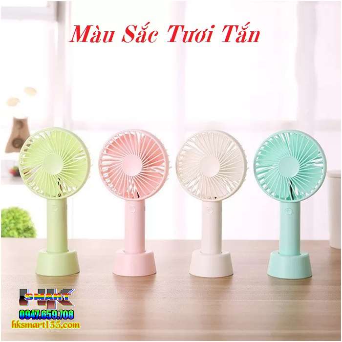 Quạt cầm tay mini dùng pin sạc