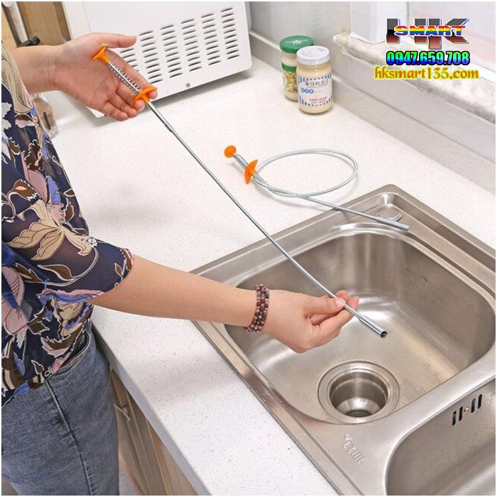 Que thông tắc cống đa năng