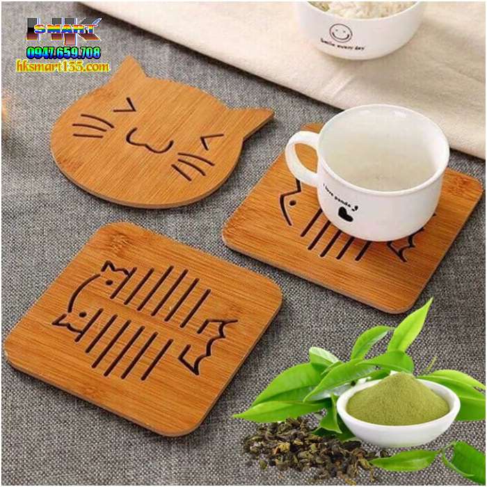 Lót nồi bằng gỗ ép tiện dụng