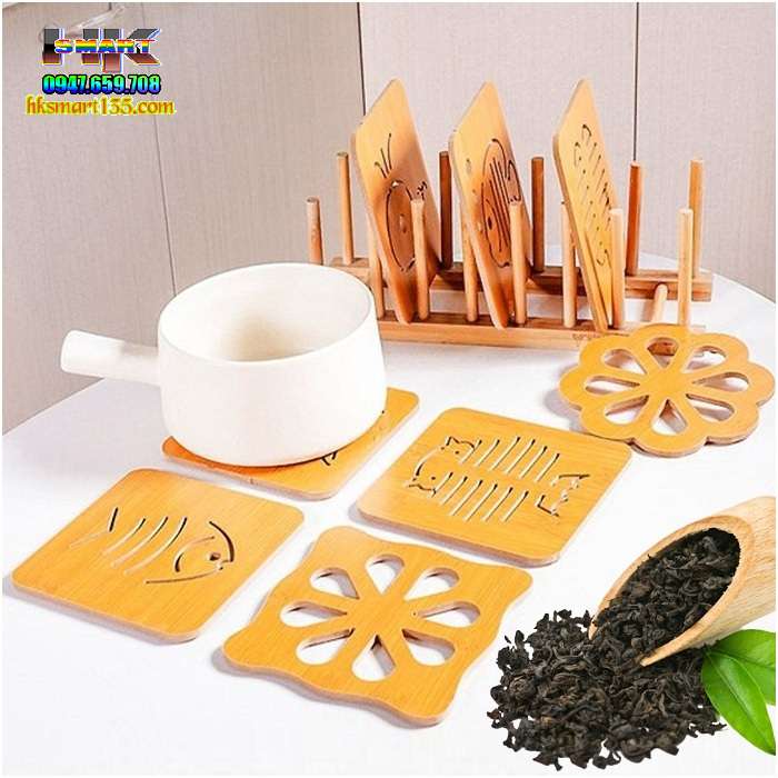 Lót nồi bằng gỗ ép tiện dụng