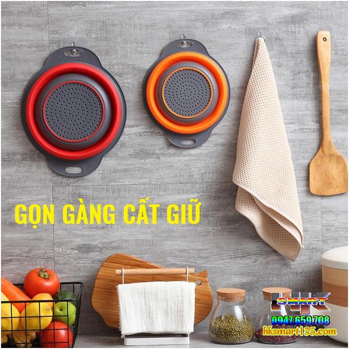 Bộ 2 Rổ Silicon Xếp Gọn Đa Năng