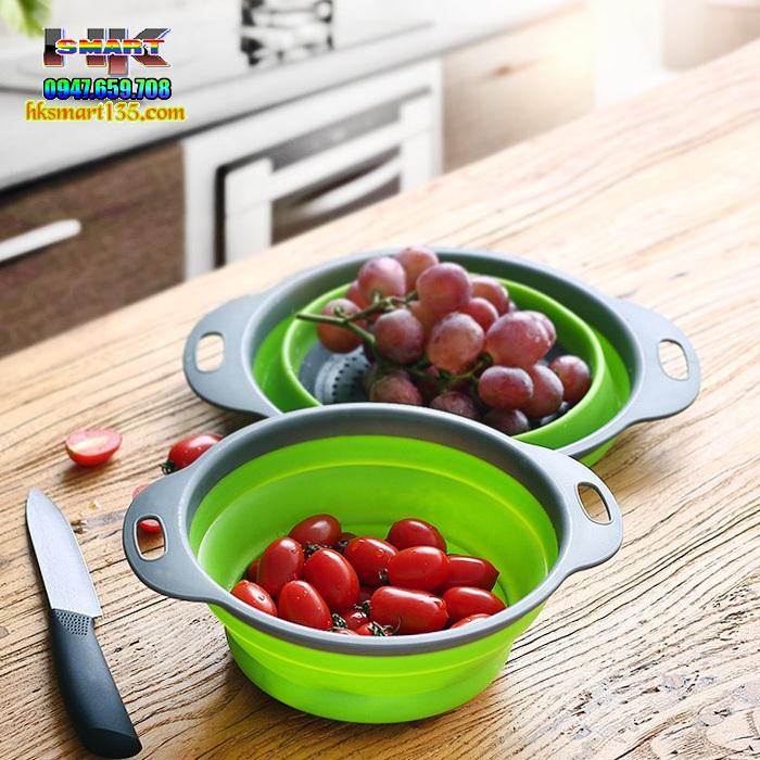 Bộ 2 Rổ Silicon Xếp Gọn Đa Năng