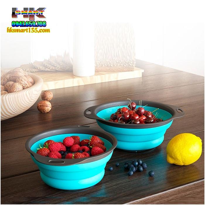 Bộ 2 Rổ Silicon Xếp Gọn Đa Năng