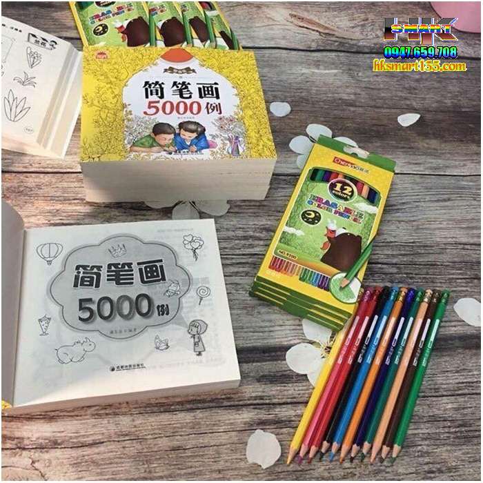 Sách 5000 hình ảnh cho bé tập tô mầu
