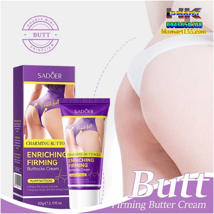 Kem Nâng Mông Cải Thiện Mông Lép Tăng Độ Săn Chắc Độ Dẻo Sadoer 60gr