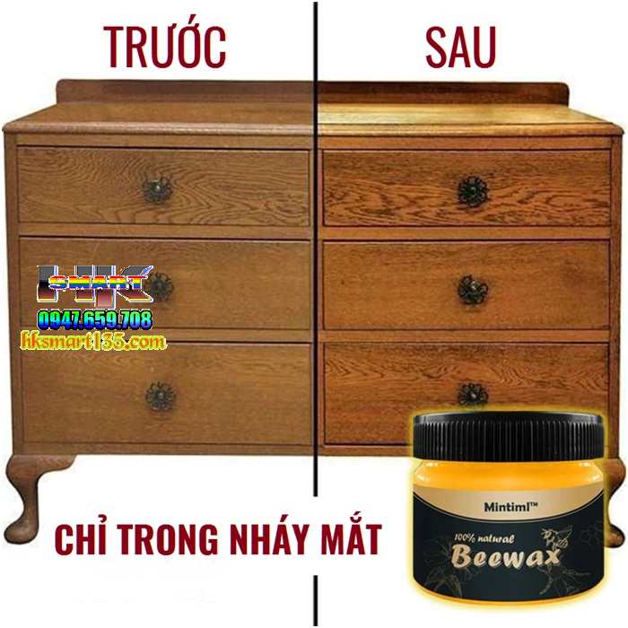 Sáp Ong đánh bóng đồ gỗ Seasoning Beewax