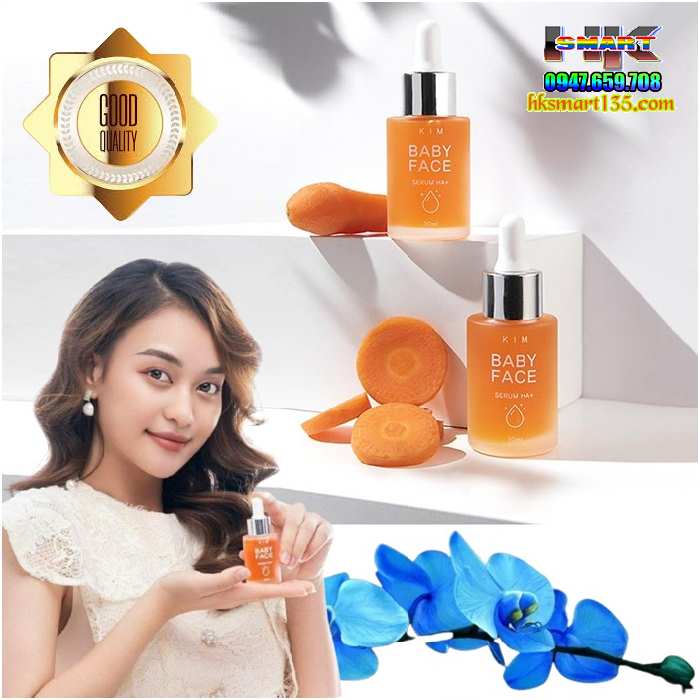 Serum Kim Baby Face Ha+ Tinh Chất Truyền Trắng Mờ Nám Tàn Nhang Sáng Da Từ Bên Trong