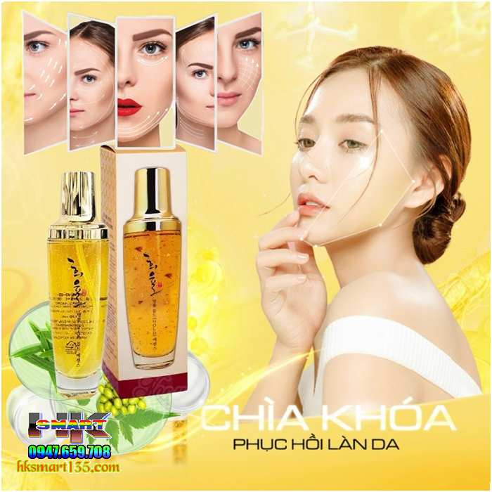 Serum Dưỡng Trắng Da Mờ Thâm, Cấp Ẩm, Trẻ Hóa Da Và Chống Nắng- Tinh Chất Vàng 24K Lebelage Hee Yul Premium Gold Essence 130ml