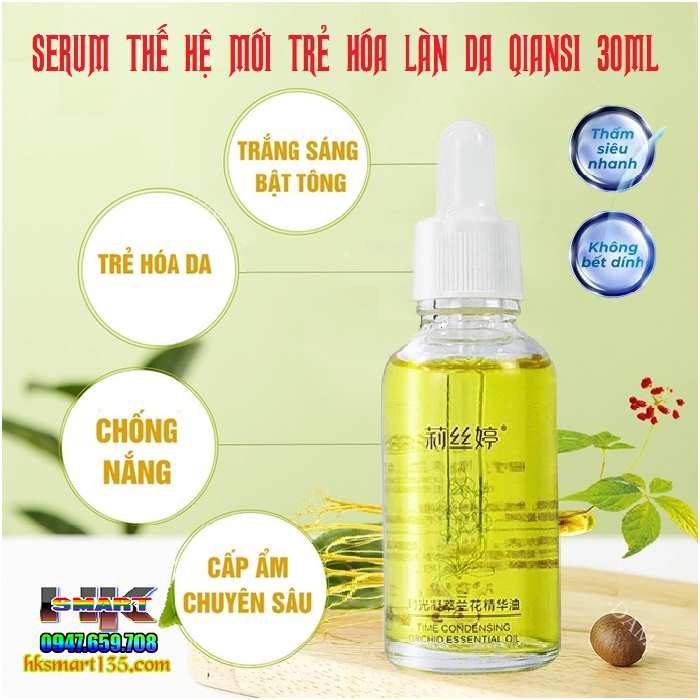 Serum Thế Hệ Mới Trẻ Hóa Làn Da Tinh Chất Hoa Lan Qiansi 30ml Nội Địa Trung Tăng Độ Đàn Hồi, Giảm Nếp Nhăn