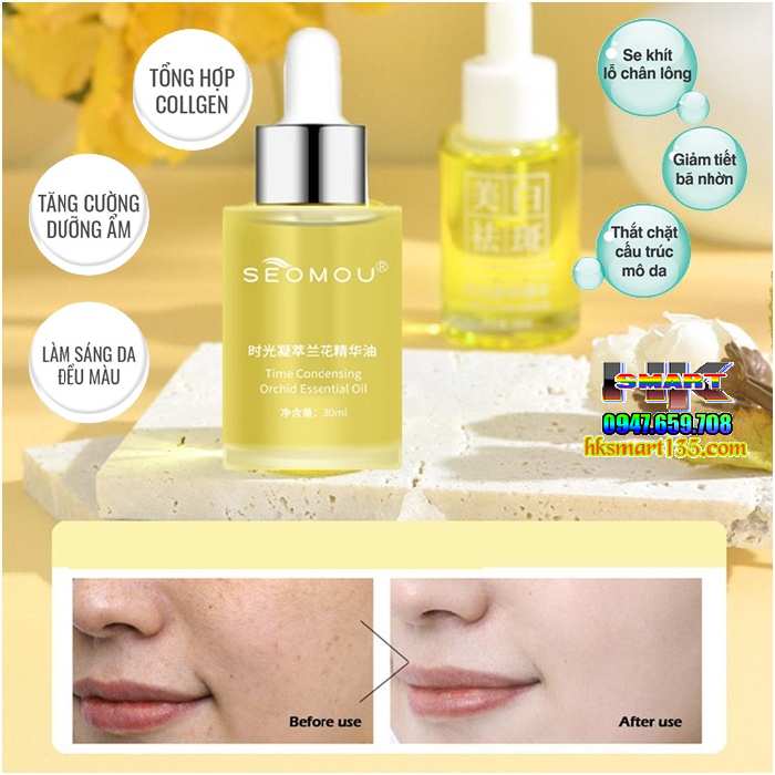 Tinh Chất Trẻ Hóa Làn Da Seomou 30ml, Serum Thế Hệ Mới Chống Lão Hóa, Tăng Độ Đàn Hồi, Giảm Nếp Nhăn