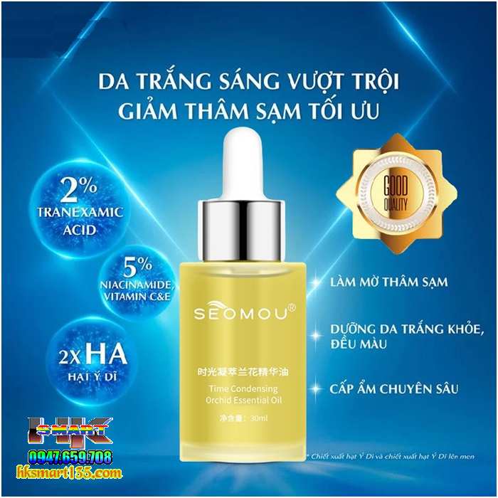Tinh Chất Trẻ Hóa Làn Da Seomou 30ml, Serum Thế Hệ Mới Chống Lão Hóa, Tăng Độ Đàn Hồi, Giảm Nếp Nhăn