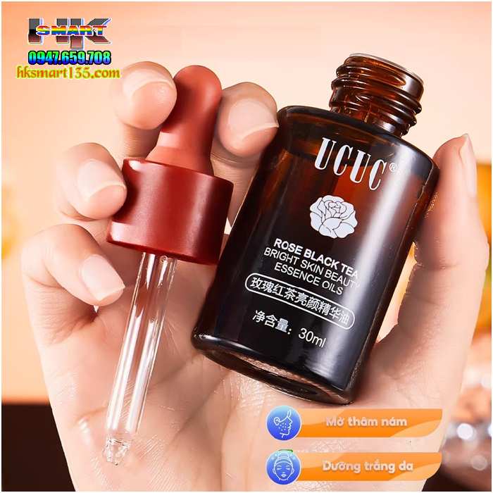 Serum Ucuc Rose Black Tea 30ml- Tinh Chất Trẻ Hóa Làn Da, Chống Lão Hóa, Tăng Độ Đàn Hồi, Giảm Nếp Nhăn