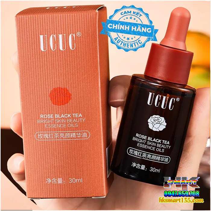 Serum Ucuc Rose Black Tea 30ml- Tinh Chất Trẻ Hóa Làn Da, Chống Lão Hóa, Tăng Độ Đàn Hồi, Giảm Nếp Nhăn