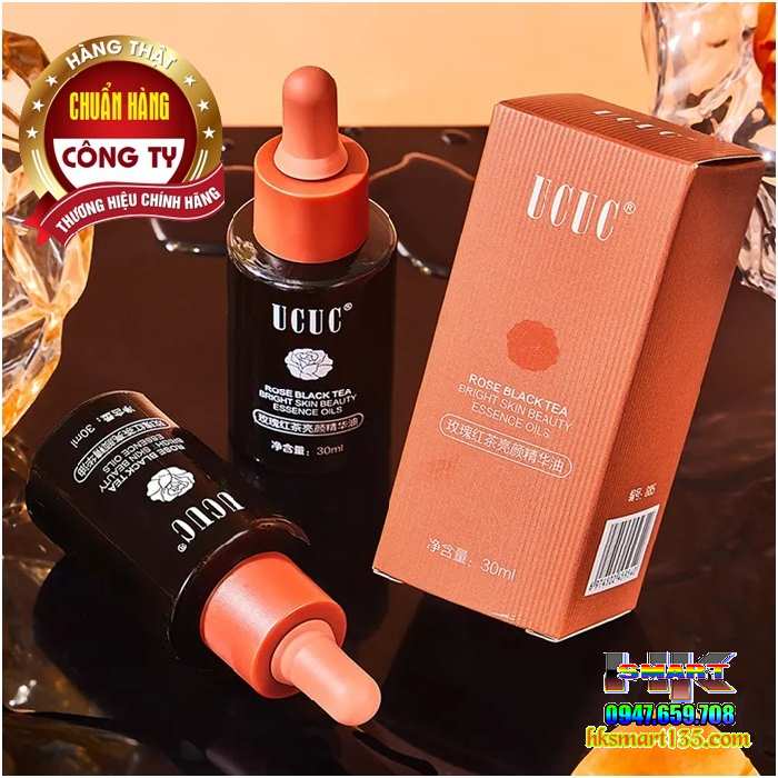 Serum Ucuc Rose Black Tea 30ml- Tinh Chất Trẻ Hóa Làn Da, Chống Lão Hóa, Tăng Độ Đàn Hồi, Giảm Nếp Nhăn