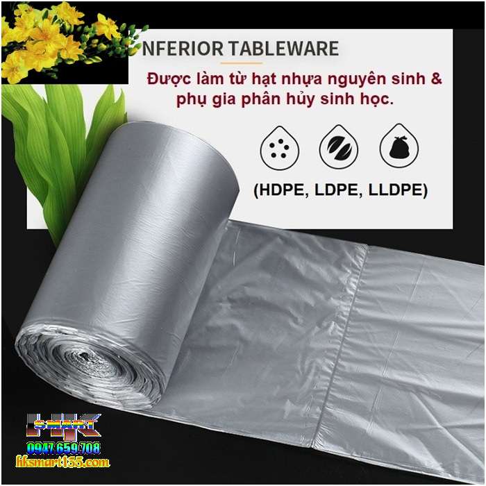 Túi rác cuộn tự phân hủy sinh học