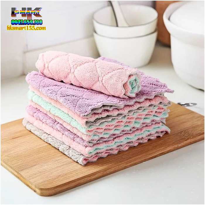 Sét 10 Khăn lau bếp đa năng siêu thấm hút