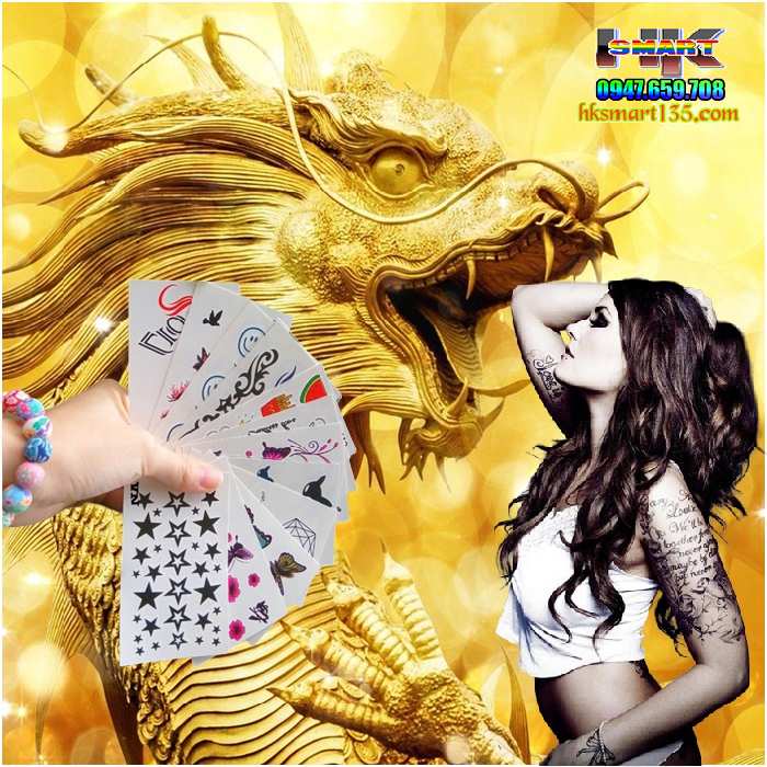 Set 30 Tấm Hình Xăm Dán Mini