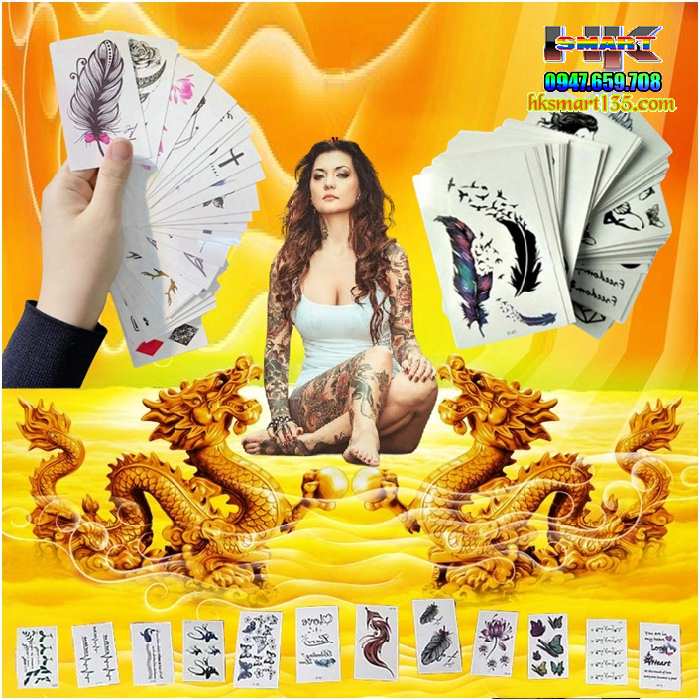 Set 30 Tấm Hình Xăm Dán Mini