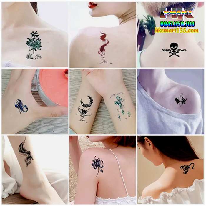Set 30 Tấm Hình Xăm Dán Mini