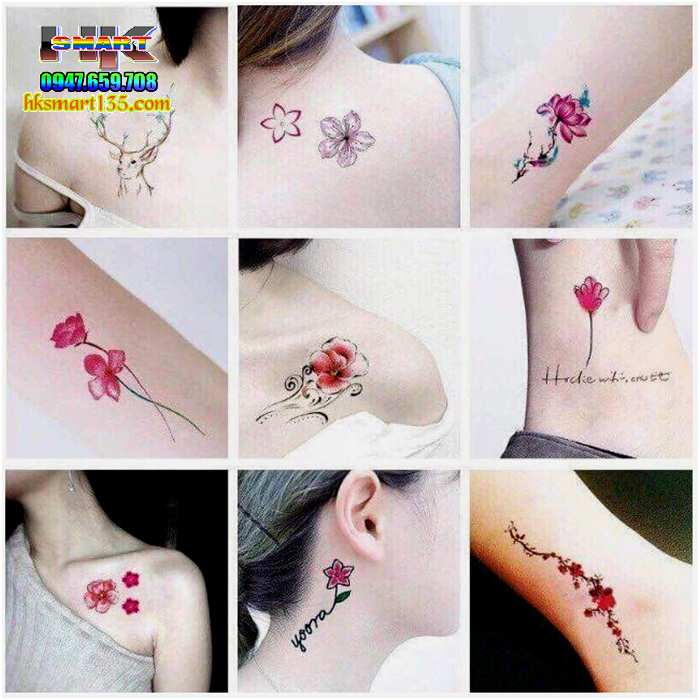 Set 30 Tấm Hình Xăm Dán Mini
